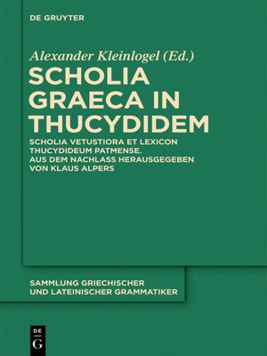 cover image of Scholia Graeca in Thucydidem